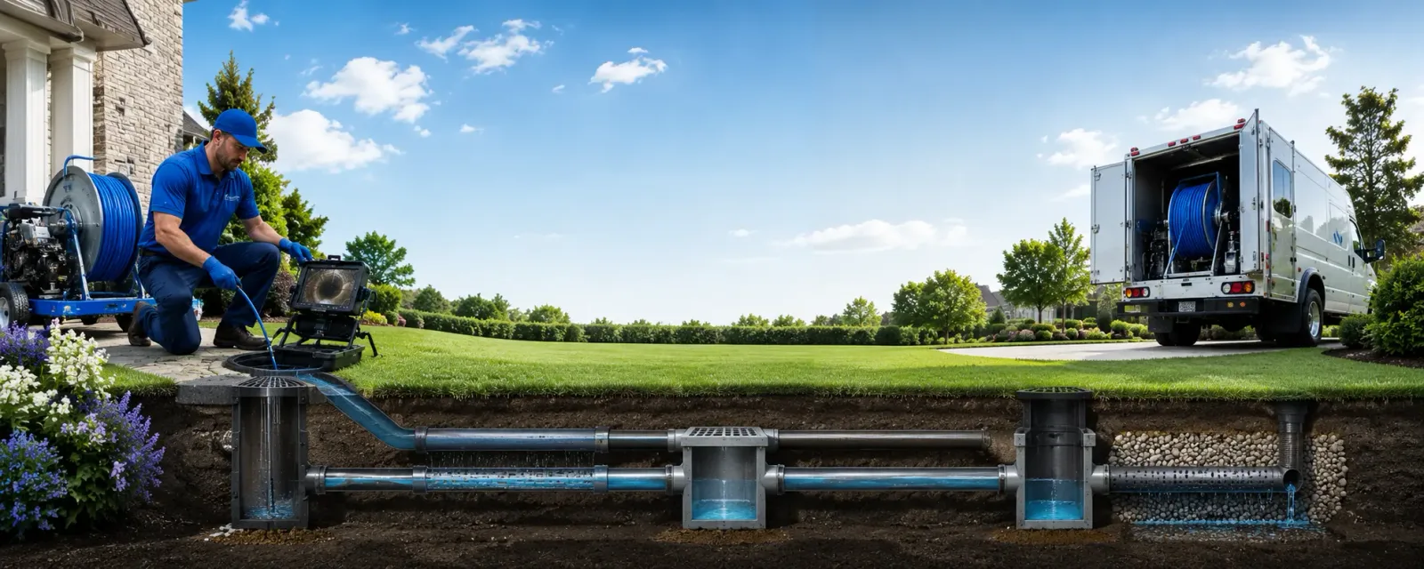 Outdoor drain cleaning information for Traver, CA